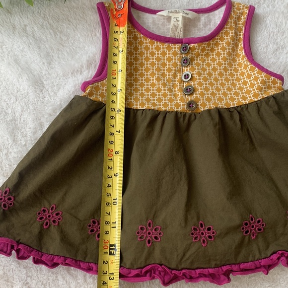 Matilda Jane Enchanted Garden Seabean Mixed Print Tank Top 2 EUC - Picture 11 of 12